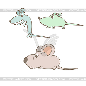 Cartoon mouse - vector EPS clipart