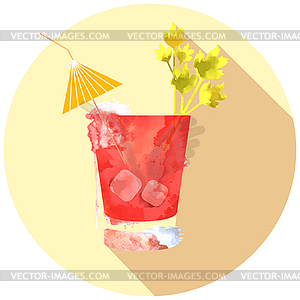 Bloody Mary Cocktail - vector clipart / vector image