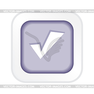 Tick sticker - vector clip art