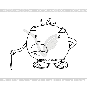 Cartoon tomato - vector clipart
