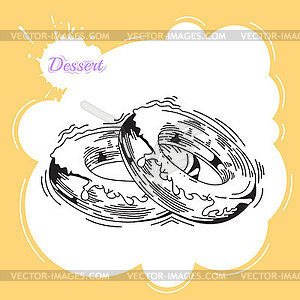 Donuts. Poster - vector clip art