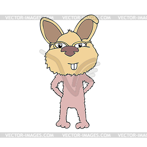 Cartoon rabbit - vector image