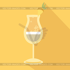 Ocktail Pina Colada - vector clip art