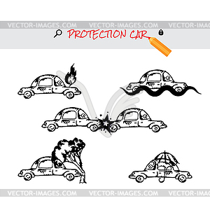 car accident clipart