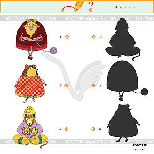 Puzzle or picture riddle - vector clip art