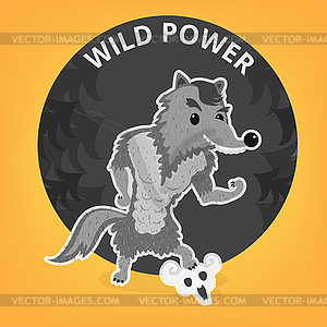 Волк - векторный клипарт / векторное изображение