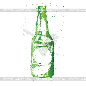 Beer bottle - vector image