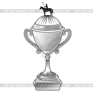 Metallic trophy - vector image