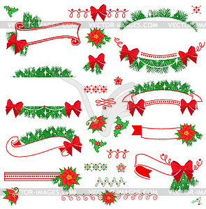 Christmas elements - vector image