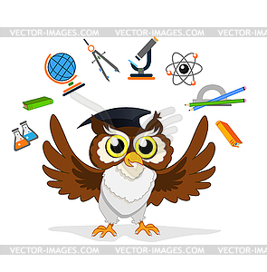 Knowledge owl - vector EPS clipart