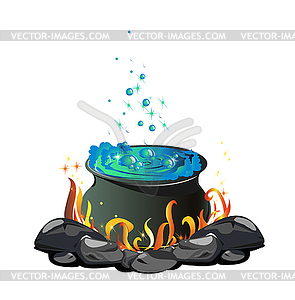 Potion cauldron - vector image