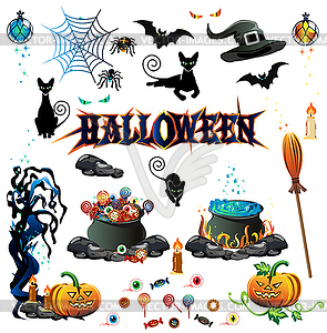 Halloween set - vector clip art