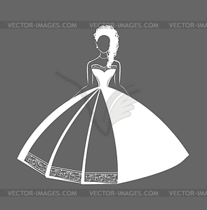 Wedding Dress  - vector image