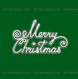 Merry Christmas  - color vector clipart