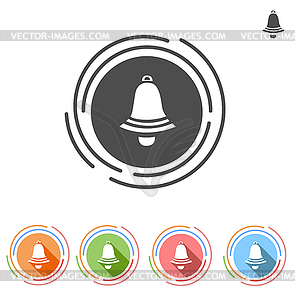 Bell icon - vector image