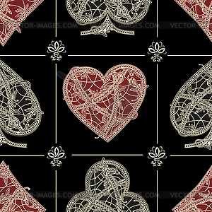 Seamless patterns card suite - vector EPS clipart