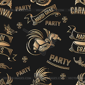 Masks seamless pattern  - vector clipart