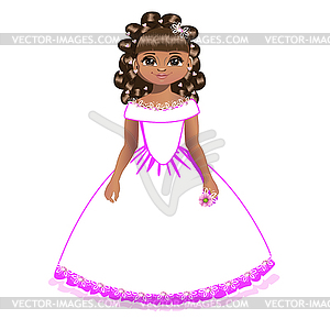 Bride in wedding dress - vector image