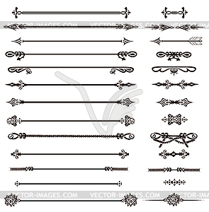 Vintage decoration pages and arrows - vector clipart