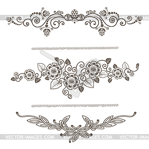 Vintage decoration pages - vector clipart