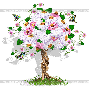 Flowering tree  - vector image