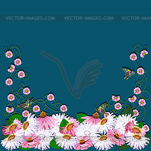 Flower frame  - vector clipart