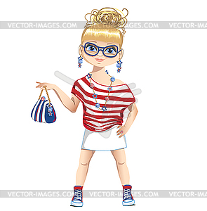 Summer girl  - vector image