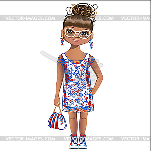 Summer girl  - vector clipart