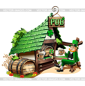 Irish Pub  - vector image