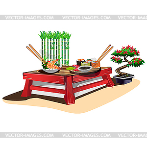 Sushi bar  - vector clipart