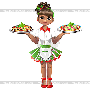 Waitress  - vector image
