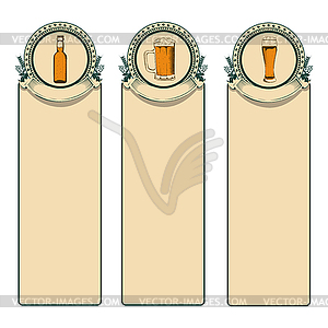 Vintage beer frame  - vector clipart