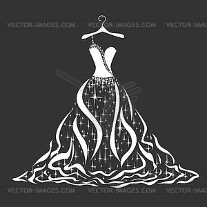 Shiny dress  - vector clipart