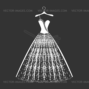 Shiny dress  - vector image