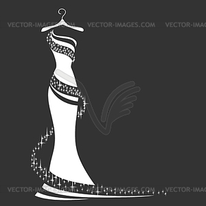 Shiny dress  - vector image