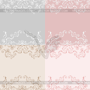 Wedding seamless patterns  - vector clip art