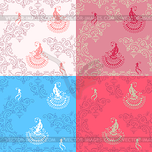 Wedding seamless patterns  - vector clipart / vector image