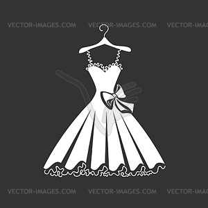 Dress silhouette  - vector image
