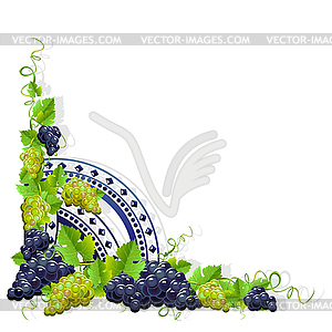 Wine frame 11 - vector clip art