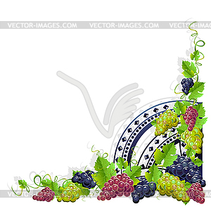 Wine frame 12 - vector image