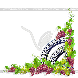 Wine frame 15 - royalty-free vector clipart