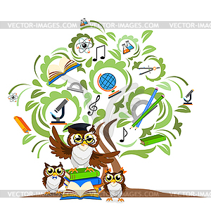 Study tree - vector image