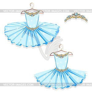 Dance dress on a hanger  - vector EPS clipart