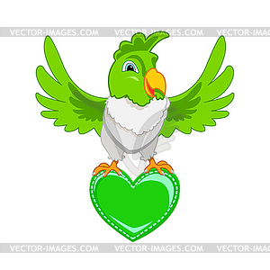 Cheerful Parrot - vector image