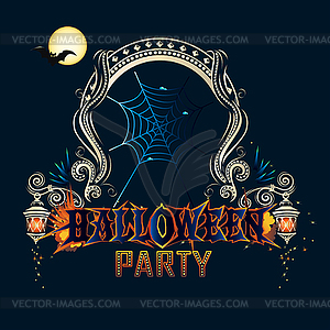 Плакат Хэллоуина - клипарт в формате EPS