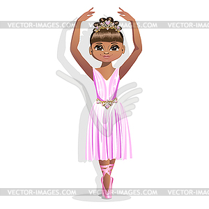 Sweet little ballerina - vector image