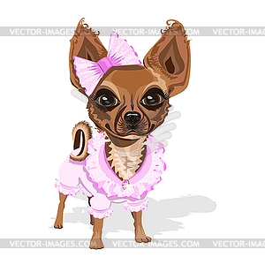 Little doggy princess  - vector clip art