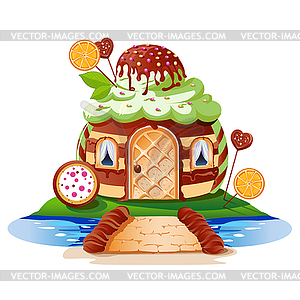 Sweet little house - vector image