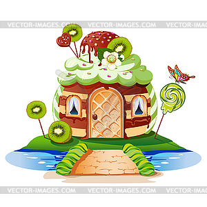 Sweet little house - vector clipart