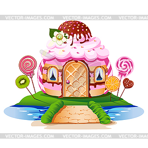 Sweet little house - vector image